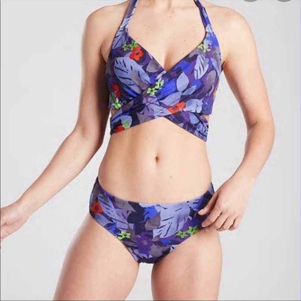 Athlete Twilight Tropic Wrap Bikini Top